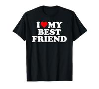 Design "I Love My Best Friend" - Cuore My BFF Maglietta