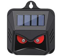 Design impermeabile, 5 pezzi repellente solare per animali esterni, deterrente per predatori di polli, materiale ABS, LED rosso di avvertimento