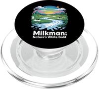 Design in oro bianco della natura del lattaio PopSockets PopGrip per MagSafe