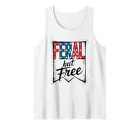Design in Stile Bandiera Americana Selvaggia ma Libera Canotta