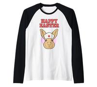 Design infermiera per Pasqua - Happy Easter Maglia con Maniche Raglan