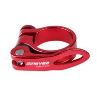 Design innovativo del morsetto per reggisella per bicicletta a sgancio rapido realizzato in robusta lega di alluminio per migliorare le prestazioni sulla bici da strada (31,8 mm rosso)