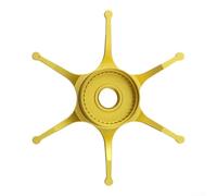 Design innovativo in metallo per freni a sei stelle su misura per modelli della serie Abu (giallo sinistro)