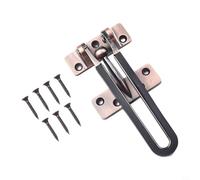 Design innovativo per proteggere le porte con un fermo in lega di zinco dotato di un meccanismo antifurto (nero)