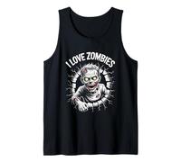 Design inquietante con Mostri Non Morti I Love Zombies Canotta