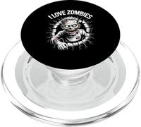 Design inquietante con mostri non morti I Love Zombies PopSockets PopGrip per MagSafe