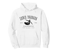 Design Invecchiato per Surf di Santa Barbara California Felpa con Cappuccio