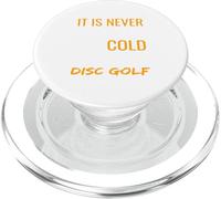 Design invernale Frisbee Golf non è mai troppo freddo per Disc Golf PopSockets PopGrip per MagSafe