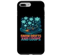 Design invernale in vinile con cumuli di neve e anelli Custodia per iPhone 7 Plus/8 Plus