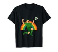 Design Irlandese Rainbow Football Celebration San Patrizio Maglietta