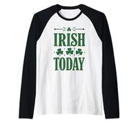 Design Irlandese Today Bold Shamrock Celebration Maglia con Maniche Raglan