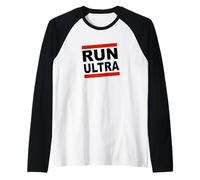 Design Ispirato a Run Ultra Marathon Runner Endurance Maglia con Maniche Raglan