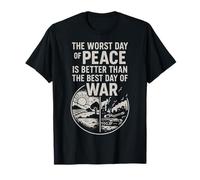 Design ispiratore con Citazione Peace Over War Maglietta