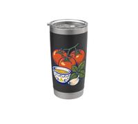 Design italiano della cucina dell'aglio dell'olio di oliva del basilico del pomodoro Bicchiere termico in acciaio inox doppia parete