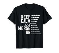 Design Keep Calm Morse Code Maglietta