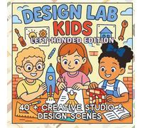 Design Lab Kids Left-Handed Edition: Creative Engineering, Fashion & Imagination - A STEM-Inspired Coloring Book for Kids Who Love Building, Drawing, and Designing
