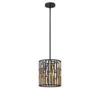 Design Lampadario PRISM Bronzo Ø26Cm Regolabile Art Déco Lampada Soggiorno