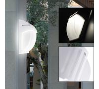 Design LED Esterno Parete Lampada Alluminio Vetro Terrazzi Balcone Luce Bianca [EEK: F]