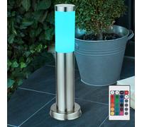 Design LED Esterno Stand Supporto Lampada Luce RGB Telecomando Inox Giardino Hof [EEK: F]