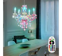Design LED Lampadario Ess Camera Appesa Dimmerabile RGB Telecomando [EEK: F]