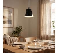 Design LED Luce a Sospensione Coprire Lampada Salotto Sonno Ess Camera 5W Nero