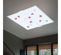 Design LED Soffitto Luce Satinato Salotto Ess Camera Illuminazione Vetro Big