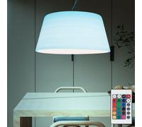 Design LED Vetro Pendolo Lampada Dimmerabile Soggiorno Appesa RGB Telecomando [EEK: F]
