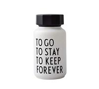 Design Letters 30101007WHTOTOTOFO Bottiglia Termo/isolata Piccola Special Etd. (Bianco), Acciaio inoxCoperchio: PP