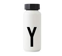Design Letters Borraccia Termica 500 ml | Bottiglia d'acqua isolata a doppia parete | Bottiglia Termica in acciaio inossidabile Borraccia sportiva | Senza BPA BPS Bottiglie per Viaggio, palestra, yoga