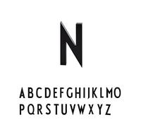 Design Letters Decorativo di Lettere | Lettere della casa & Numero acciaio inossidabile 5 & 10 cm | Numero di porta Numero civico| Nero Cartello Porta |Viti di montaggio e nastro venduti separatamente