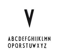 Design Letters Decorativo di Lettere | Lettere della casa & Numero acciaio inossidabile 5 & 10 cm | Numero di porta Numero civico| Nero Cartello Porta |Viti di montaggio e nastro venduti separatamente