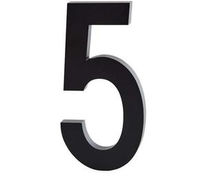 Design Letters Decorativo di Lettere | Lettere della casa & Numero acciaio inossidabile 5 & 10 cm | Numero di porta Numero civico| Nero Cartello Porta |Viti di montaggio e nastro venduti separatamente