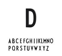 Design Letters Lettere di casa galleggianti (A-Z) | numeri civici in alluminio | numeri di porta moderni neri | Cartelli domestici da 50 mm progettati in Danimarca | Alfabeto per strada, casa