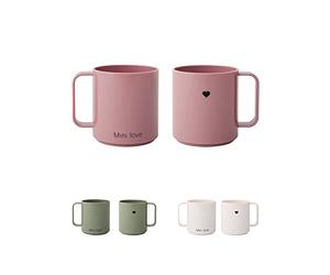 Design Letters Mini bicchiere in Tritan per bambini e neonati, senza BPA, EA/BPS, con manico, Drop-safe, accessori disponibili separatamente, 175 ml, lavabile in lavastoviglie