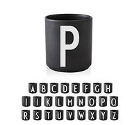 Design Letters Tazzine Caffe A-Z | Porcellana Tazza Lettera | Idee Regalo Donna Compleanno, Regalo Amica, Regalo Anniversario | Tazze con Iniziali | Tazze Colazione | Tazzine Caffe Particolari, 250 Ml