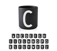 Design Letters Tazzine Caffe in Porcellana A-Z | Idee Regalo San Valentino per Lei, Regali San Valentino per Lui | Tazze Colazione Perfetto per Decorazione Della Casa, Decorazione della Tavola, 250 Ml