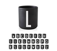 Design Letters Tazzine Caffe con Iniziale (A-Z) | Regali Natale Donna, Regalo Uomo Natale, Decorazioni Natalizie | Tazze Colazione | Porcellana Tazzine Caffe Particolari | Tazze da The, 250 Ml
