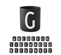 Design Letters Tazzine Caffe con Iniziale (A-Z) | Regali Natale Donna, Regalo Uomo Natale, Decorazioni Natalizie | Tazze Colazione | Porcellana Tazzine Caffe Particolari | Tazze da The, 250 Ml