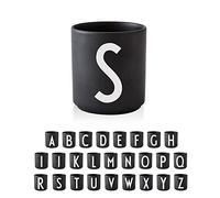 Design Letters Tazzine Caffe con Iniziale (A-Z) | Regali Natale Donna, Regalo Uomo Natale, Decorazioni Natalizie | Tazze Colazione | Porcellana Tazzine Caffe Particolari | Tazze da The, 250 Ml