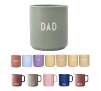 Design Letters Tazzine Caffe DAD | Tazza Papà | Tazze Colazione Porcellana | Regalo Papà | Tazzine Caffe Particolari | Tazza Cappuccino con Lettere Incise | Tazze da The Lavabile lavastoviglie 250 Ml