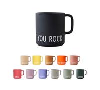 Design Letters Tazzine Caffe | Idee Regalo Uomo & Regalo Donna | Tazzine Caffe Particolari Porcellana | Tazze Colazione con Lettere Incise | Tazze da The Lavabile in Lavastoviglie, Microonde, 250 Ml