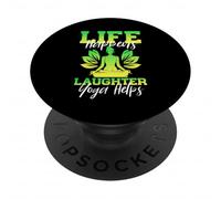Design Life Happens Laughter Yoga PopSockets PopGrip Adesivo