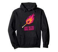Design Light The Fire Twirl - Fiamma Fluorescente Felpa con Cappuccio