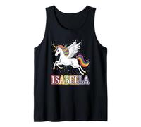 Design Magico con Nome di Isabella e Unicorno Canotta