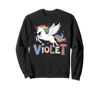 Design magico per nome ragazza unicorno viola Felpa