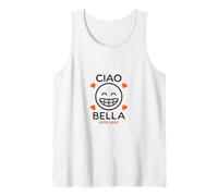 Design Minimalista Ciao Bella Italiano ESTD 2025 Cuori Canotta