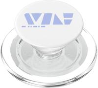 Design minimalista Silver Wolf techno hacker PopSockets PopGrip per MagSafe