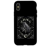 Design mistico della stregoneria Midnight Raven & Crow Custodia per iPhone X/XS