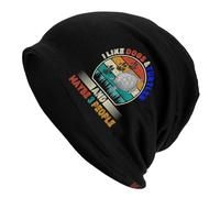 Design Moderno Beanie Berretti I Like Dogs And Turtles And Maybe 3 People Slouch Beanie Hat Unisex Beanie Elastico per Alopecia, attività All'Aperto, Chemio