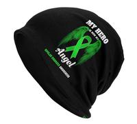 Design Moderno Invernale Cappelli My Hero Is Now My Angel Disorder Awareness Berretti in Maglia Caldi Slouch Beanie Hat per Sport, Chemio, attività All'Aperto